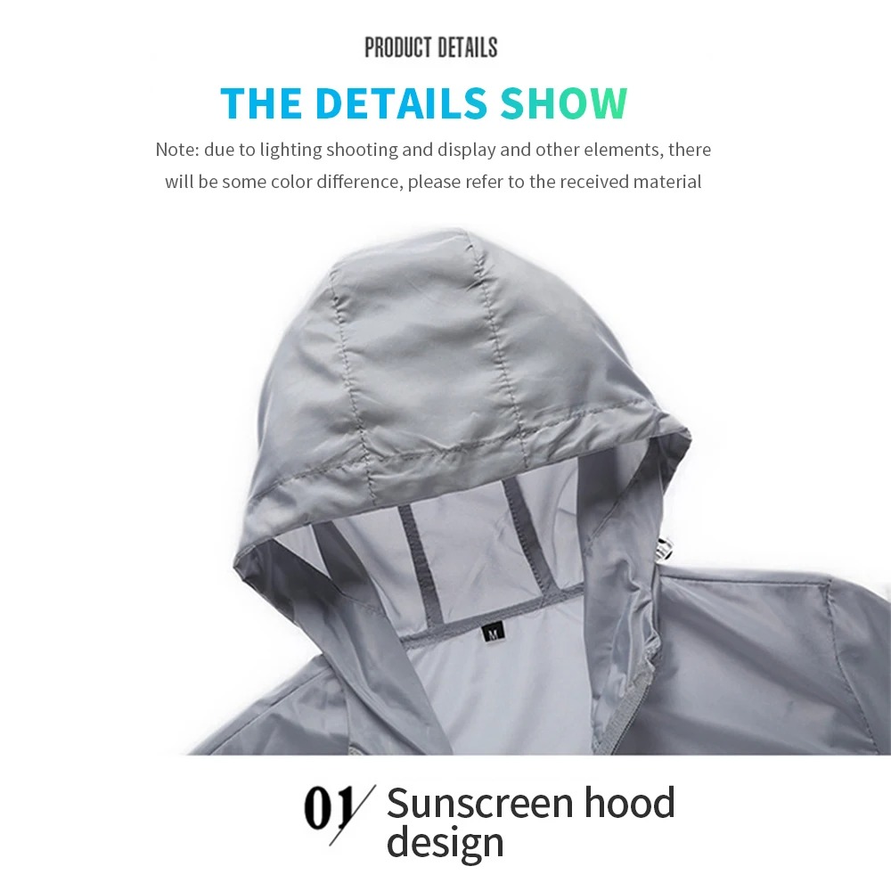 Erkek Kapüşonlu Güneş Koruyucu - Outdoor Sport Windbreaker incelemesi ve fiyatı